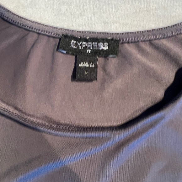 L M EXPRESS Black BODYSUIT Sculpting NWOT Spandex Top Womens Spring Summer Shirt - Picture 10 of 16